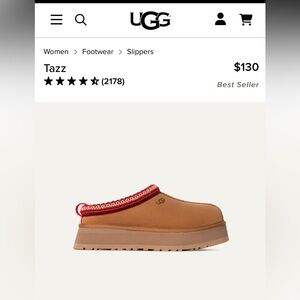 Women’s Ugg Tazz - chestnut size 5